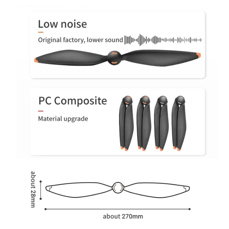 For DJI Mavic 4 Pro Drone RCSTQ Low-Noise Quick-Release Propellers Replacement Blades, Propellers For DJI Mavic 4 Pro Drone RCSTQ Low-Noise Quick-Release Propellers Replacement Blades, Propellers